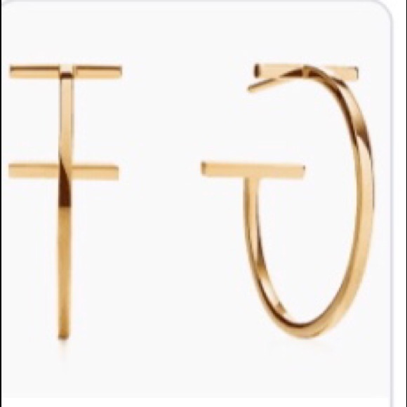 Tiffany & Co. T Collection Gold Earrings - Picture 5 of 6
